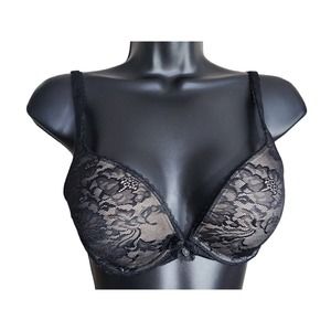 Body by Victoria‎ Secret Push-up Bra Black on Nude Lace 34C